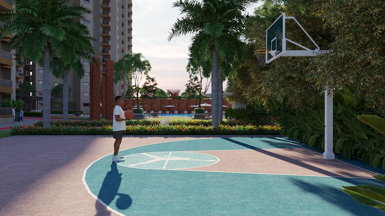 Natures Nest basketball court NPS Developers